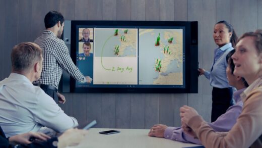 Surface hub board map