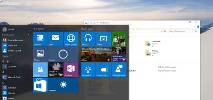 Windows 10 file explorer