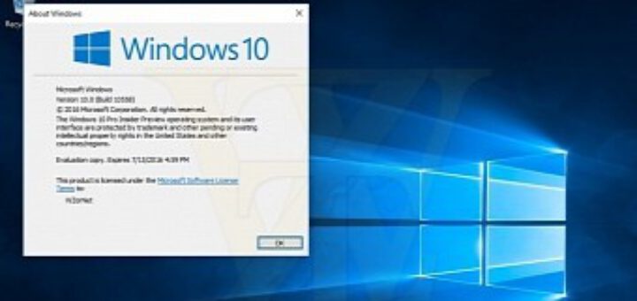 First windows 10 build 10558 screenshot leaked