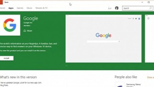 Google app for windows 10 finally updated with a new icon