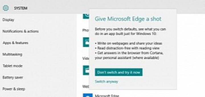 Microsoft makes it harder to change default apps in windows 10 build 10568