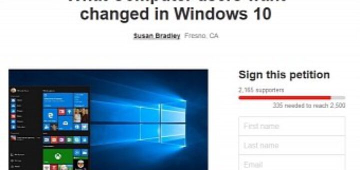 Petition calls for microsoft to release windows 10 update info