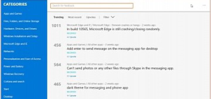 Microsoft discontinues uservoice windows and windows phone feedback sites