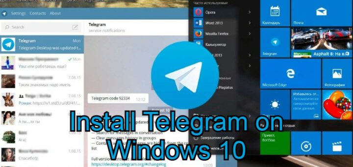 Telegram on windows 10