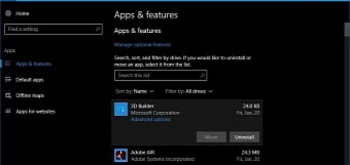 Microsoft allegedly removes option to uninstall pre loaded apps in windows 10