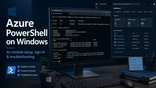 Installing azure powershell on windows pc cover - Azure PowerShell on Windows: How to install and use it