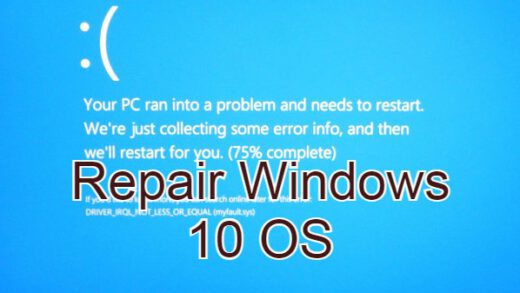 Repair corrupted windows 10 operating system