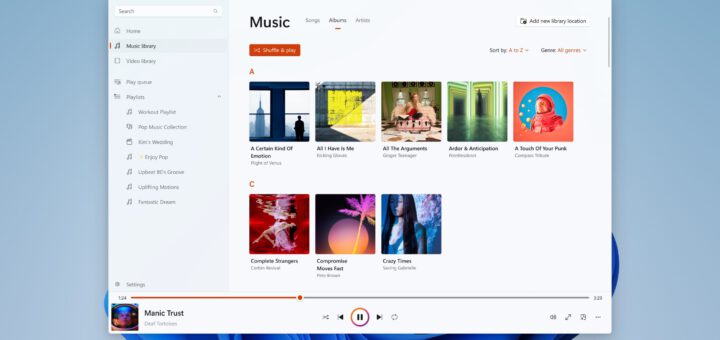 The modern windows media player is becoming the default app