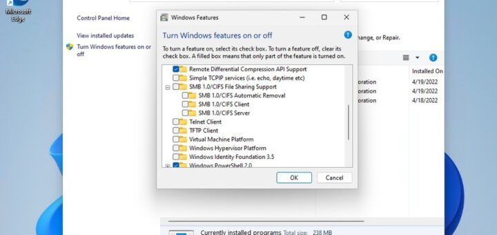 Microsoft disables smb1 in windows 11