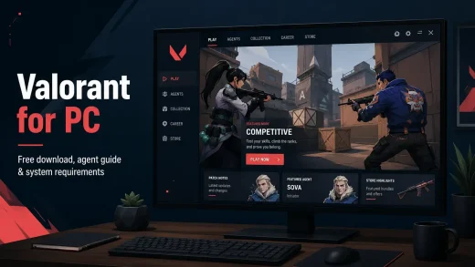 Valorant game for windows pc cover - Valorant for Windows PC: Download Guide & Features