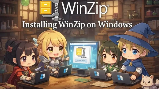Winzip chibi anime cover