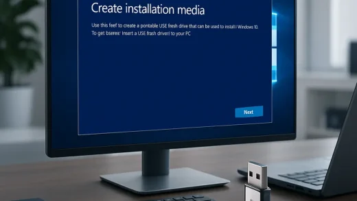 Windows 10 installation media tool