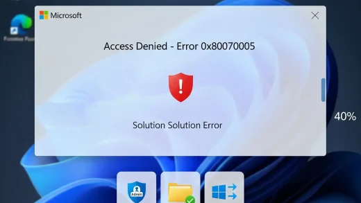Error code 0x80070005