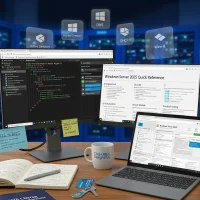 Windows server 2025 cheat sheet cover