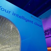 Image of a board with text "Your intelligent cloud"