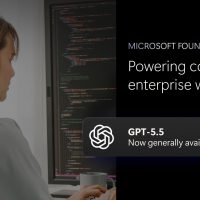 Microsoft Foundry. Powering complex enterprise workflows. GPT-5.5 now available.