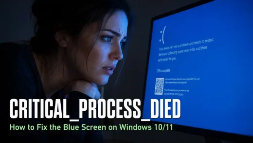Critical process died error fixes on windows pc cover - How to Fix CRITICAL_PROCESS_DIED in Windows 10/11 (6 Proven Fixes)