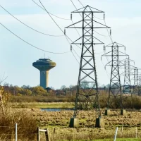 power lines water tower critical infrastructure essential security