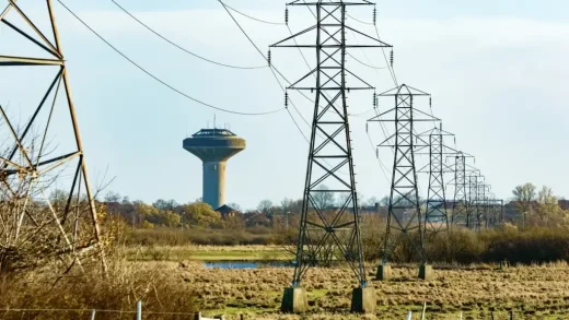 power lines water tower critical infrastructure essential security