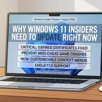 Windows11 insider august17 2026 update - New Windows builds available on 17 August 2026