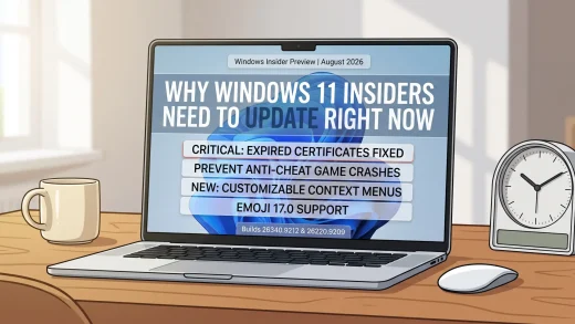 Windows11 insider august17 2026 update - New Windows builds available on 17 August 2026