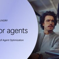 Microsoft Foundry graphic promoting ROI for agents