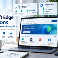 Cover image edge faster reviews - Faster reviews and quality recognition for Microsoft Edge extensions