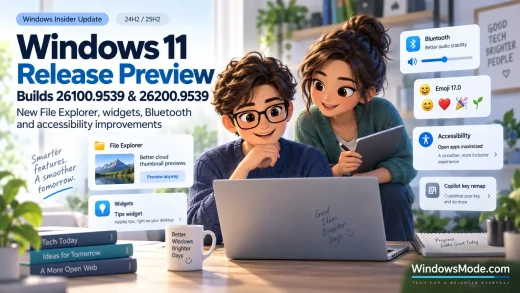 Windows 11 preview builds 26100.9539 - Windows 11 Preview Builds 26100.9539 and 26200.9539