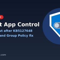 Windows Mode cover graphic: a Windows Security shield with a grayed-out Smart App Control switch, for the KB5127648 known issue