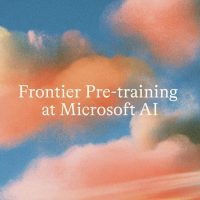 Microsoft AI Frontier Pre-training header image for MAI-Base-2