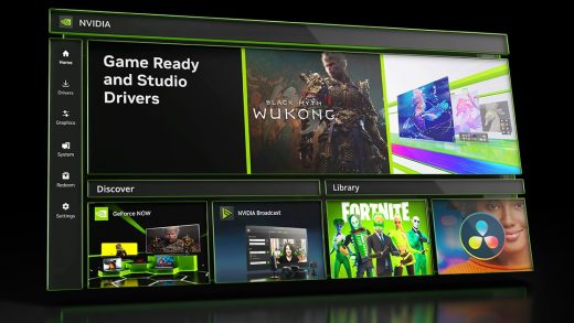NVIDIA App interface promotional image