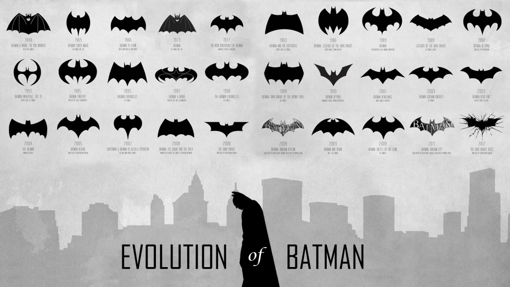 All batman logos past and present