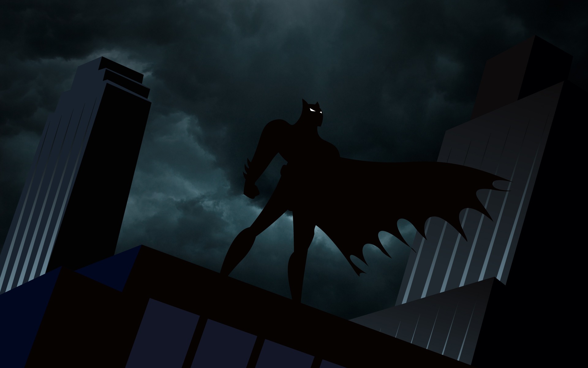 Batman animated cartoon background