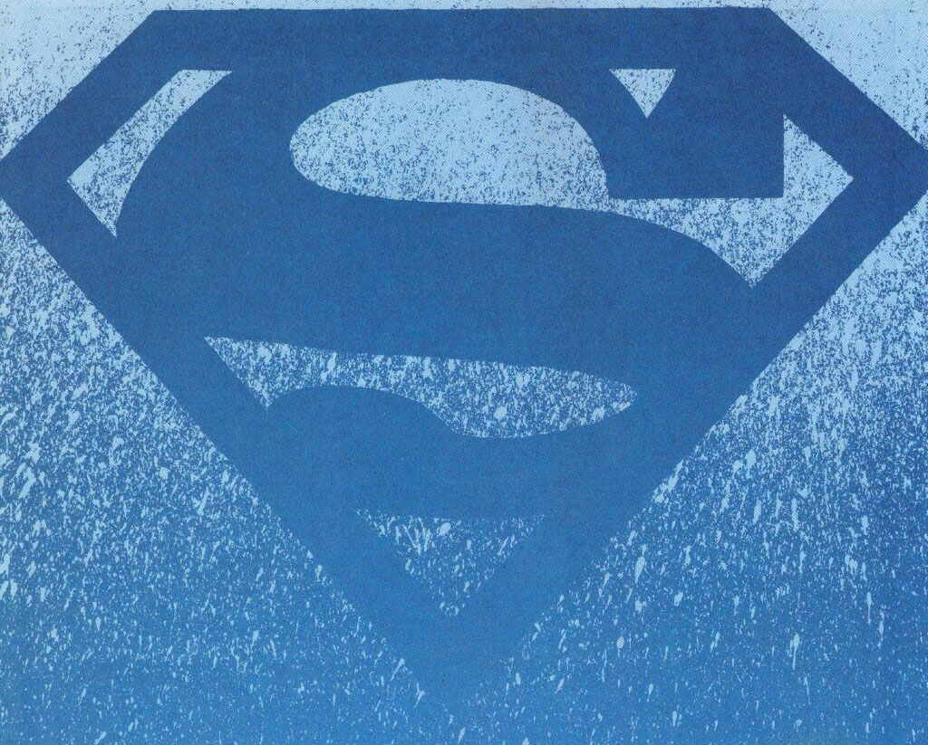 Blue superman logo