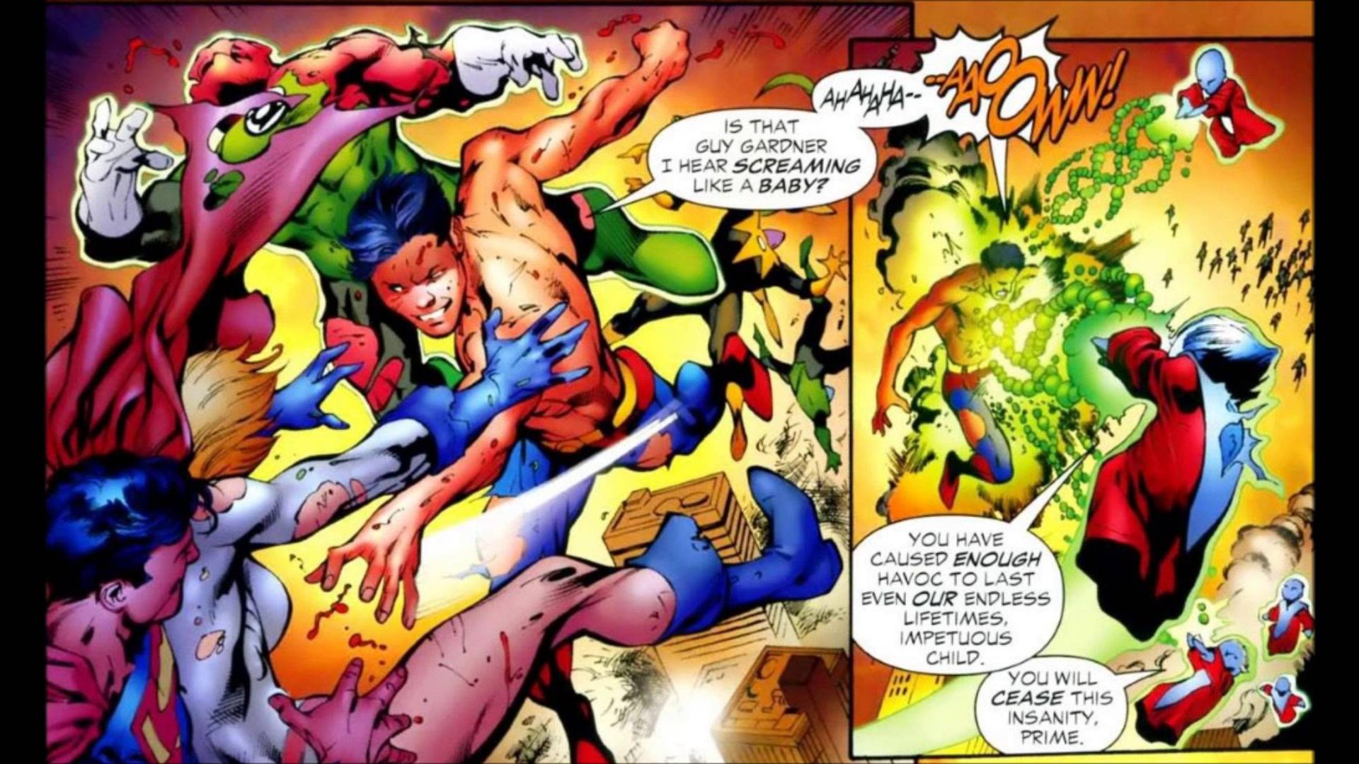 Superboy prime vs everyone