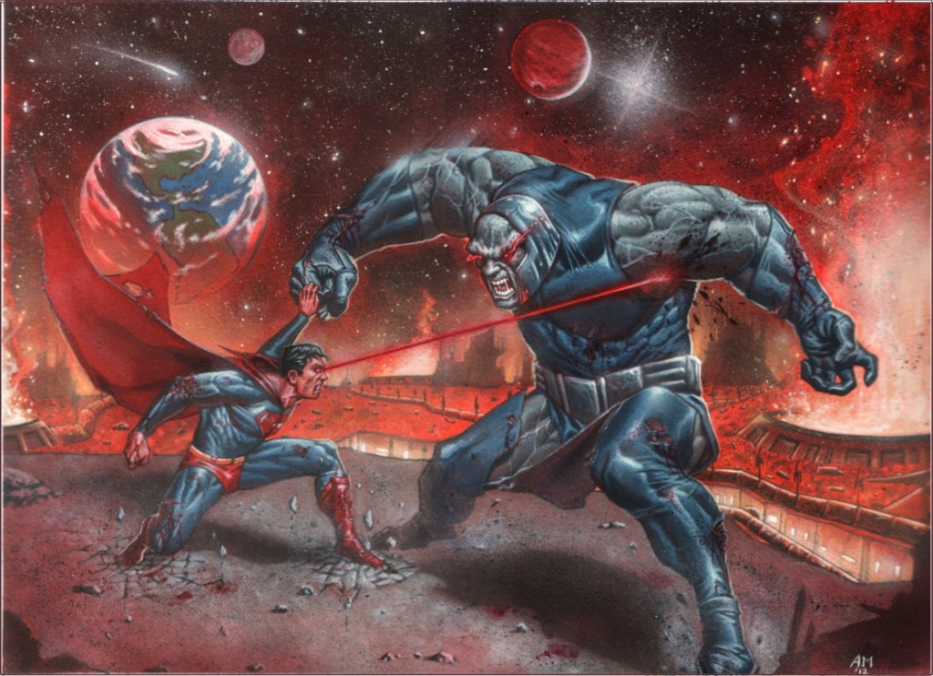 Superman against darkseid