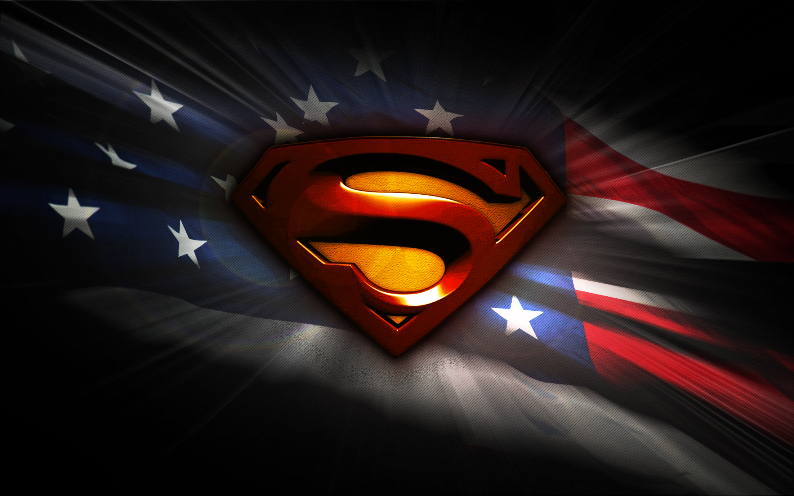 Superman american flag