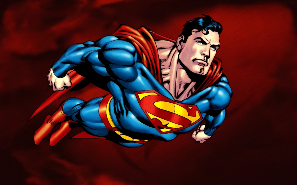 Superman cool cartoon look