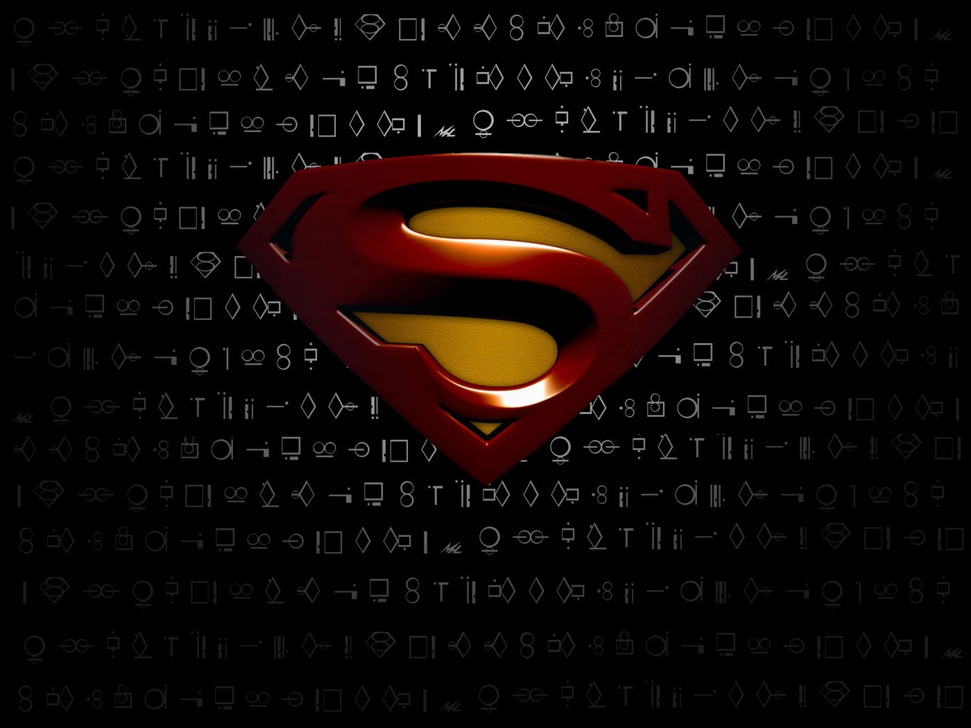 Superman logo black background