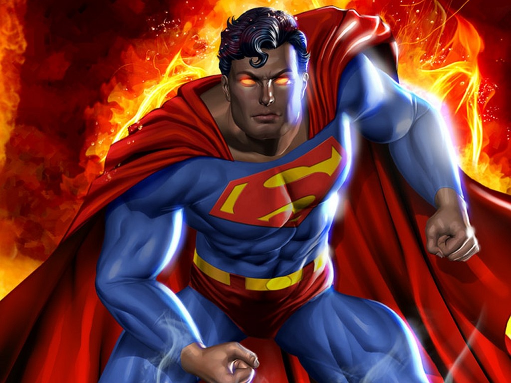 Superman red eyes