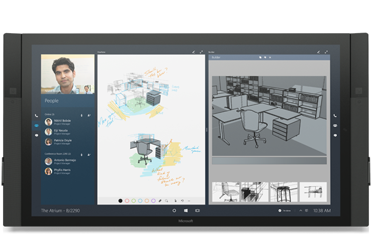 Surface-Hub-Skype-Video - Windows Mode
