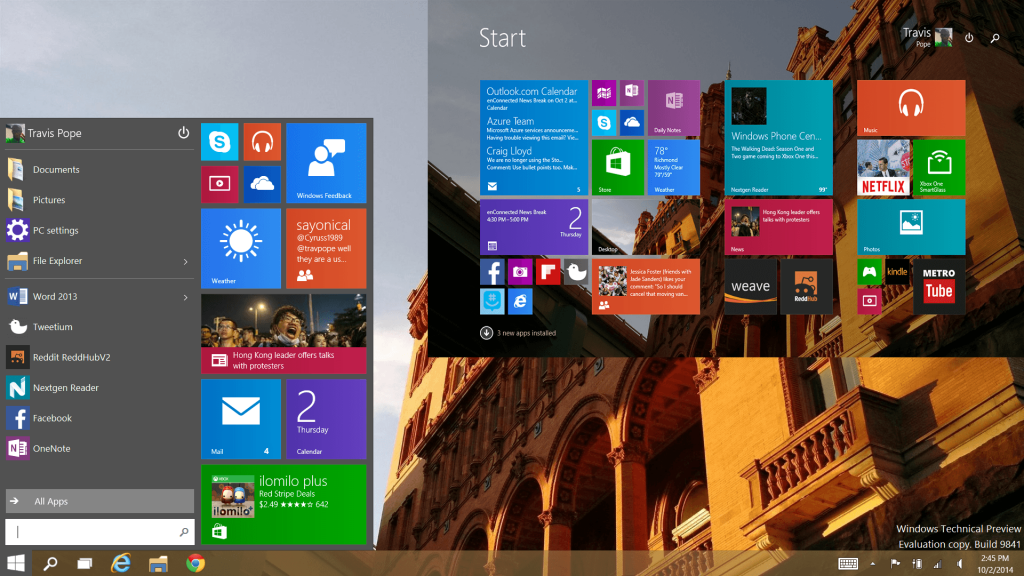 Windows 10 OS Preview