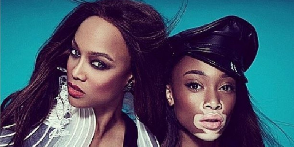 Winnie harlow with tyra banks