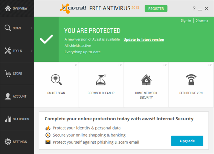Avast free antivirus for windows10