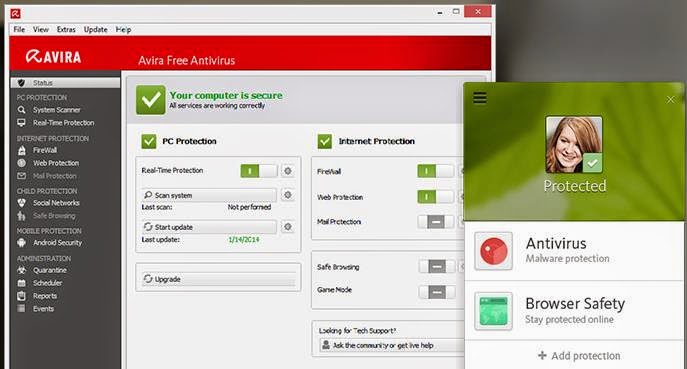 Free antivirus for windows xp avira