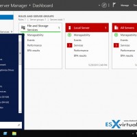 Windows server 2016 dashboard