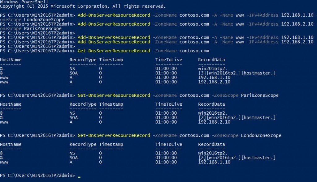 Windows server 2016 powershell terminal