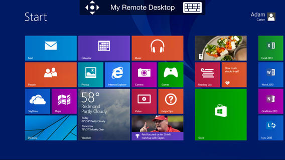 Remote desktop client win8