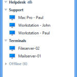 Teamviewer contact list