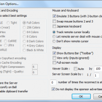 Ultravnc connection options